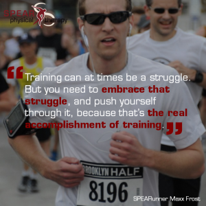 SPEAR Physical Therapy NYC Marathone Runner Maxx Frost