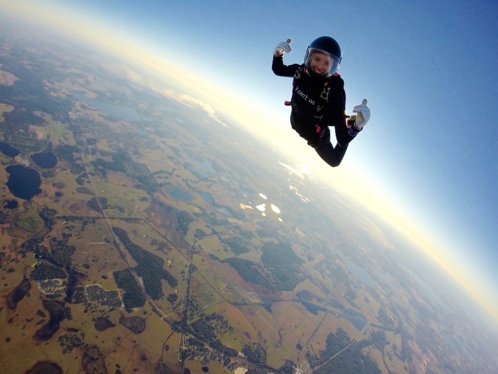 skydiving Luz patient